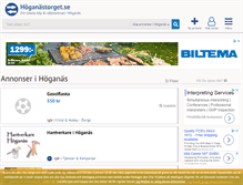 Tablet Screenshot of hoganastorget.se